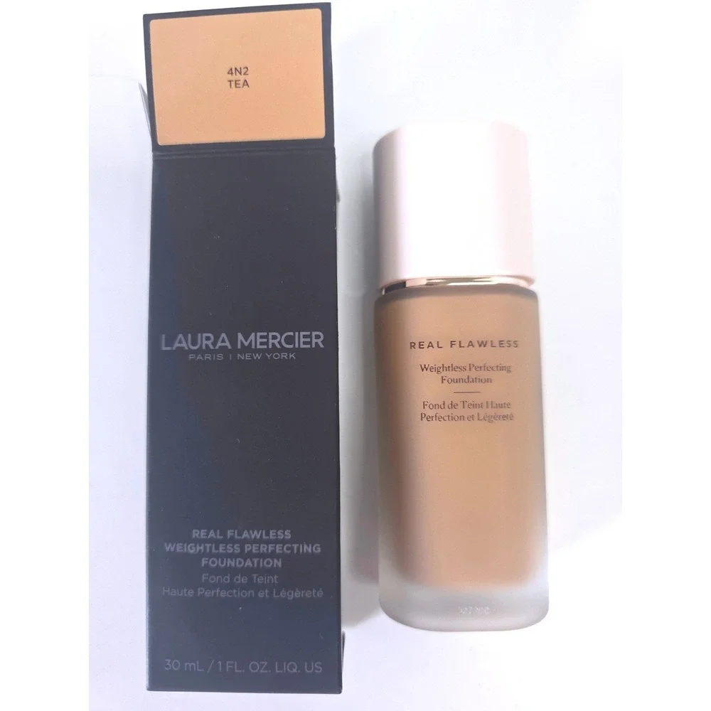 NEW Laura Mercier Real Flawless Weightless‎ Perfecting Foundation 4N2 Tea 1oz